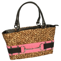 Lime N Roses Sand Buckle Tote Bag Pink Small